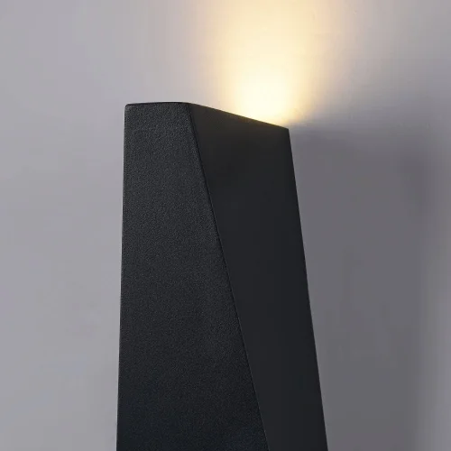 Настенный светильник LED Times Square O580WL-L6B Maytoni уличный IP54 чёрный 1 лампа, плафон чёрный в стиле современный LED фото 3